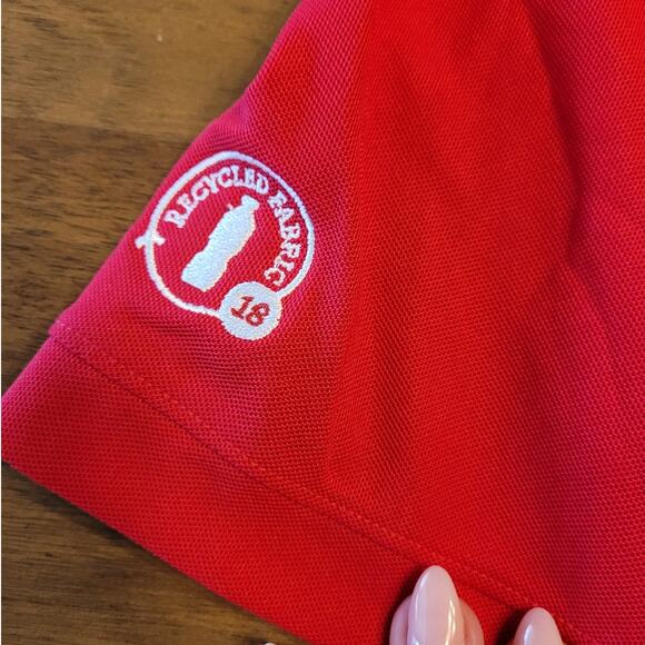 Chick-fil-A Oobe Red Short Sleeve Polo Team Uniform Shirt Size M EUC - Picture 7 of 9